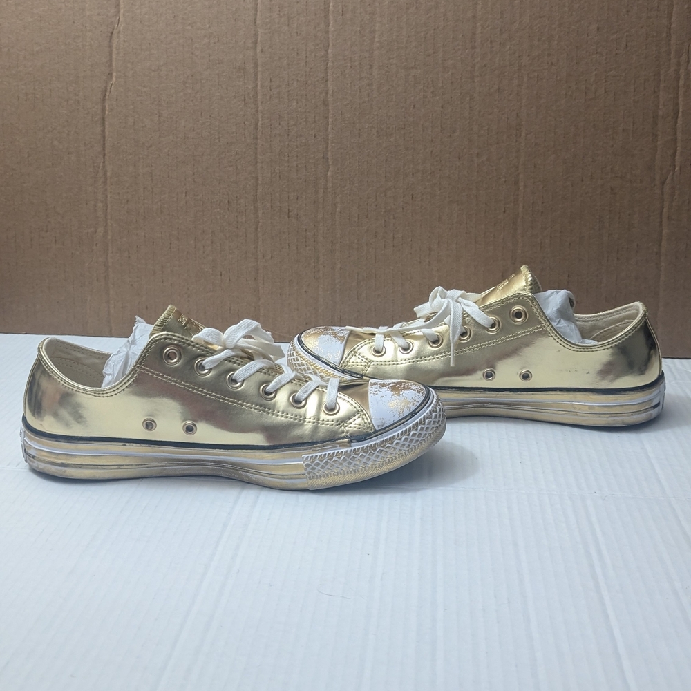 Converse All Star Women's Sneakers Size 10 Synthetic Gold - Picture 10 of 10